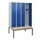 locker met bank,HxBxD 1950x1200x815mm,4vak,vak B 300mm,cilinderslot