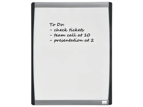 Nobo droog uitwisbaar whitebord met gewelfde lijst 35.5x28cm