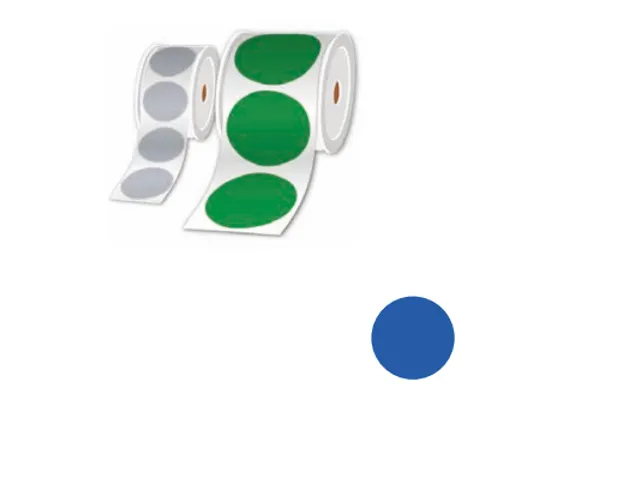 Brother LTZ15050FPEL, Blauw, Cirkel, 5 cm, 500 stuk(s)