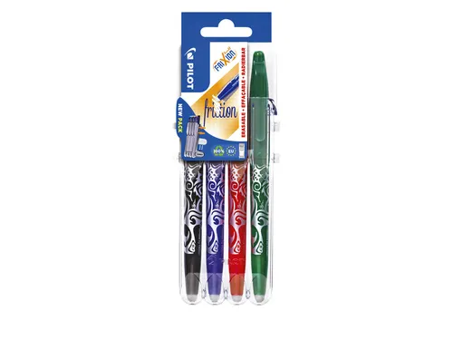 Rollerpen Pilot Frixion Ball 0.7 Set2Go BL-FR7 4 stuks basis kleuren