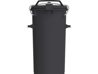 Kunststof Afvalbak 50 Liter Donkergrijs - 2