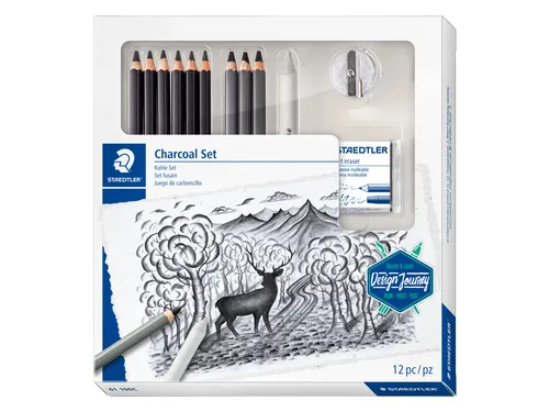 Houtskoolpotloodset Staedtler Design Journey 12-delig