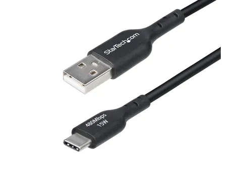 StarTech.com 1m USB-A naar USB-C Laadkabel Zwart