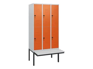 Dubbeldekse dekenkist,HxBxD 1950x900x815mm,3x2vak.,vak B 300mm - 1