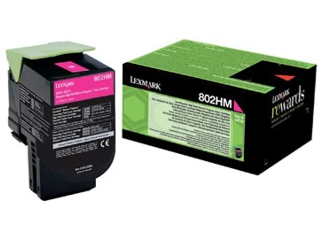 Return Program toner 802 3000 pagina 80C2HM0 magenta