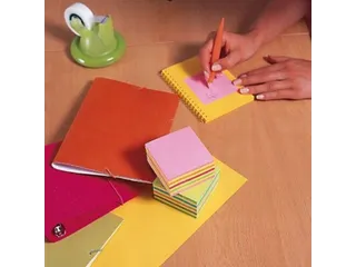 Memoblok 3M Post-it 2028 76x76mm kubus pastel roze - 5
