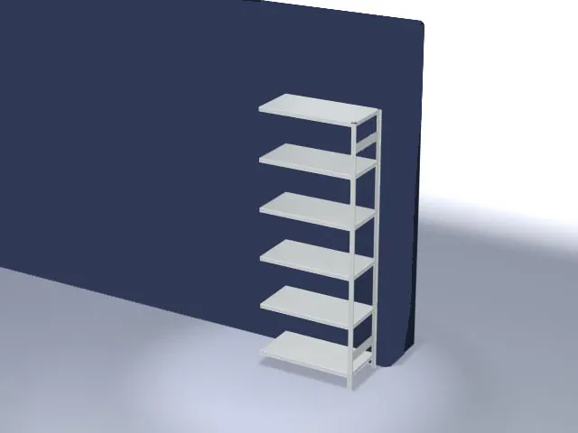 systeemstelling,aanbouwveld,HxBxD 2500x1010x535mm,vakl. 330kg