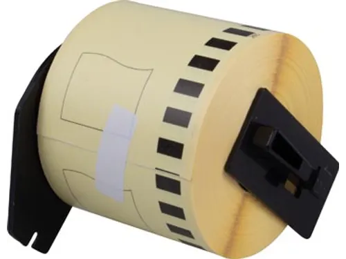 Compatible tape Brother QL 62mm witte tape verwijder