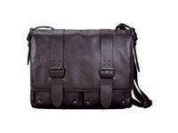 Schoudertas Pride and Soul TANK 33 x 39 x 13 cm leer donker bruin