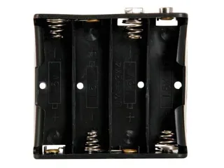 Batterijhouder Voor 4 x AA-CEL (Voor Batterijclips) - 4