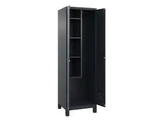 schoonmaakkast HxBxD 1950x600x500mm links 4vakken - 1