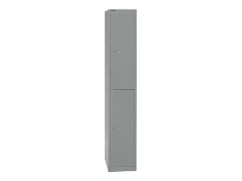 Dubbeldekse garderobekast,HxBxD 1802x305x457mm,1x2vak.,cil.-slot