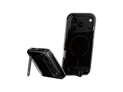 PanzerGlass CARE by Kickstand Case Smokey w. Black MagSafe iPhon
