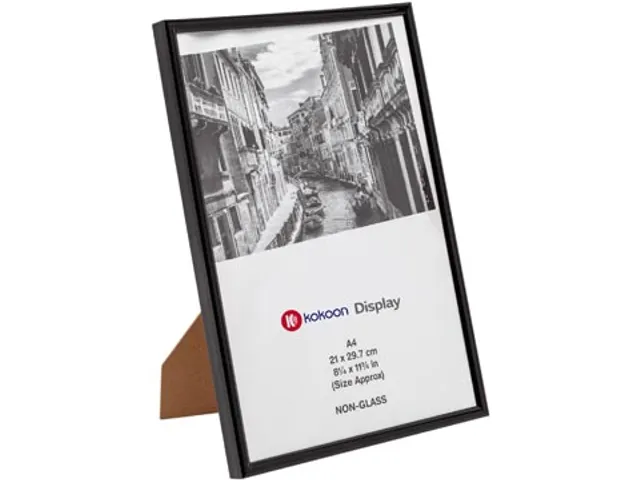 Kokoon Display fotolijst PVC Zwart A4