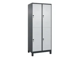 dubbeldekse locker,HxBxD 1950x800x500mm,2x2vak.,vak B 400mm
