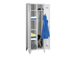 kleding-/wasgoedkast,HxBxD 1850x600x500mm,RAL7035,front RAL7035 - 3