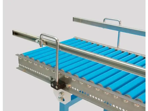Guidage latéral tout droit p. convoyeur à rouleaux double face