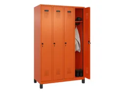 locker,HxBxD 1950x1200x500mm,4vak,vak B 300mm,draaigrendel,voeten