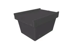Herbruikbare containers HxLxB 240x410x300mm 18l PP-regeneraat zwart