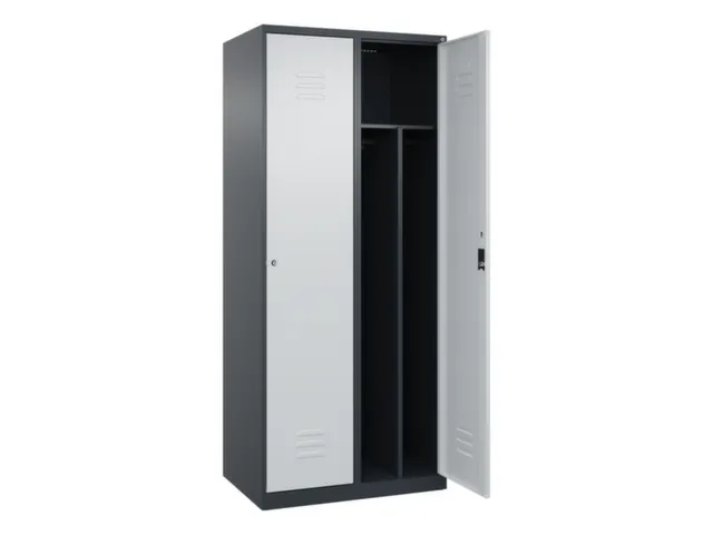 locker voor scheiding van kleding,HxBxD 1850x800x500mm,2vak