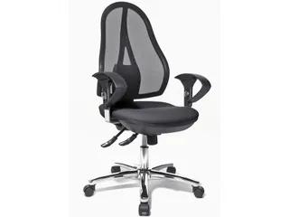 Bureaustoel Topstar open point sy deluxe zwart stof - 1