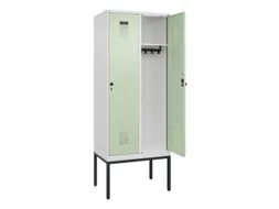 locker,HxBxD 2120x800x500mm,2vak,vak B 400mm,draaigrendel
