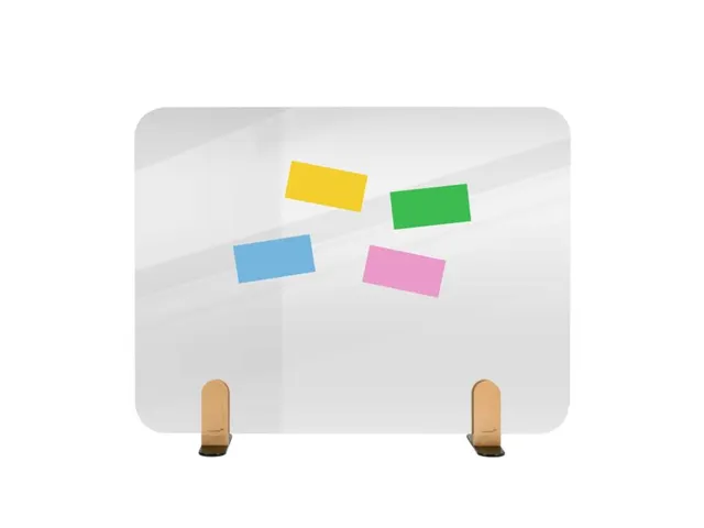 Bureauscherm Elements doorzichtig 60x80cm Houder