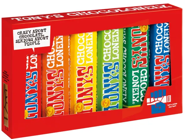 Proeverijtje 47/50g chocoladereep mix 6 stuks