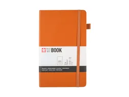 Notitieboek Sakura hard cover large lijn amber 130x210mm