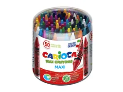 Waskrijtjes Carioca pot à 50 stuks kleuren