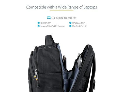 17.3 Inch Laptop Rugzak met Verwijderbare Opbergtas