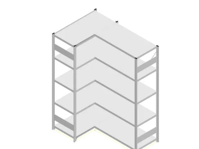 Rayonnage D'angle Hxlxp 2000X1060/1515X535Mm Charge Maxi/élément 900