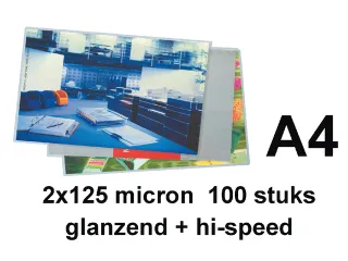 Lamineerhoes Gbc Highspeed A4 125 micron glanzend - 2