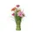 Kunstgras Everlands met bloemen roze 40cm polyester