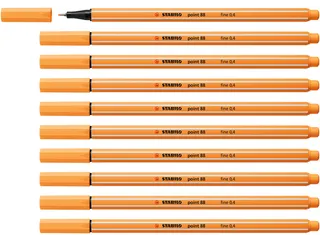 Fineliner STABILO point 88/85 fijn papaya - 8