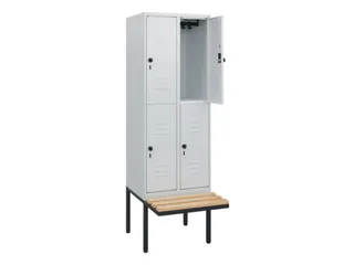 Dubbeldekse dekenkist,HxBxD 1950x600x815mm,2x2vak.,vak B 300mm - 2