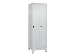 locker,HxBxD 1950x600x500mm,2vak,vak B 300mm,draaigrendel,voeten