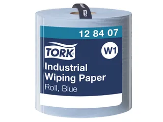 Tork 128407 Industrial Poetspapier 3-laags Blauw W1 - 1