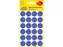 Etiket Zweckform 18mm rond blister 4 vel a 24 et. donkerblauw Non-perm