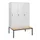 locker met bank,HxBxD 1950x1200x815mm,3vak,vak B 400mm,draaigrendel