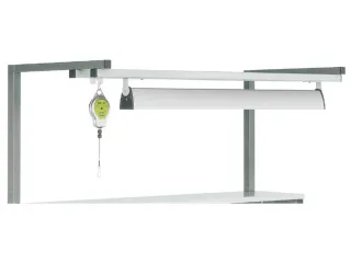 opzetframe,v. montagetafel,ESD,B 1200mm,m. 1rail,elektrisch geleidend - 3