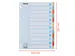 Tabbladen Esselte Premium A4 12-delig karton 23-rings assorti