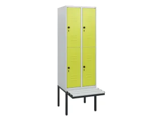 Dubbeldekse dekenkist,HxBxD 1950x600x815mm,2x2vak.,vak B 300mm - 1