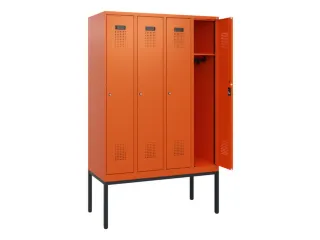 schoollocker,HxBxD 1950x1200x500mm,4vak,vak B 300mm,cil.-slot - 1