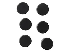 Magneet Naga Rond Zwart 3 cm 6 Stuks