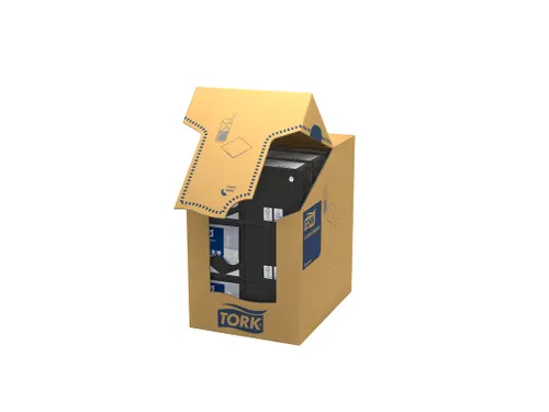 Tork 477829 Cocktailservet Zwart 24x24cm 2-laags 1/4 vouw 12x200st