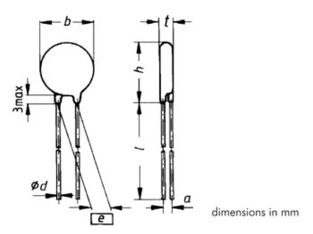 VDR 50VAC/65VDC Pitch=10mm