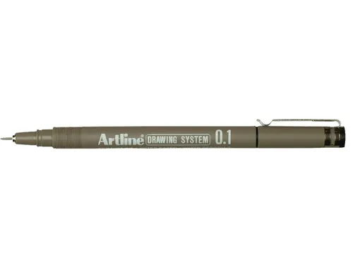 Fineliner Artline technisch 0.1mm zwart
