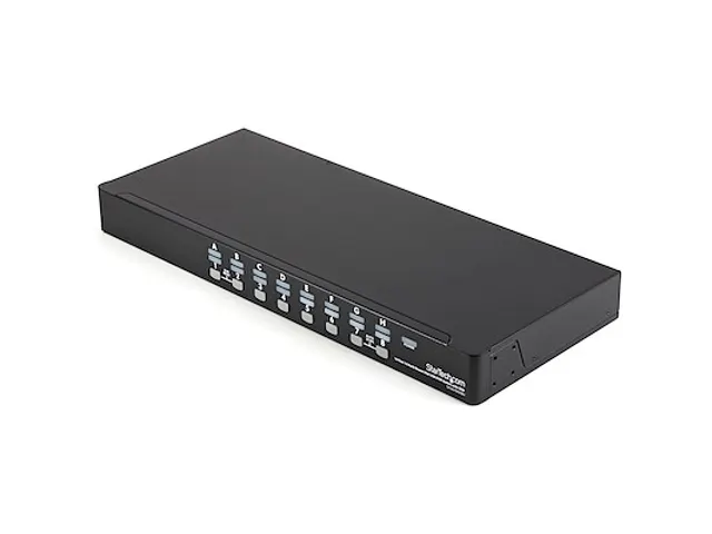 16-poort 1U-Rack USB KVM-switch met OSD en Bekabeling