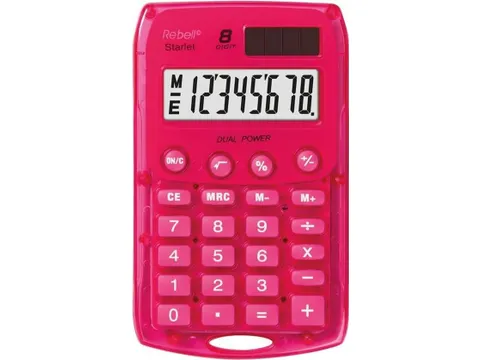 Calculator Rebell-STARLETP-BX roze pocket